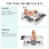 Thinkmax ベビーバス 折りたたみ式 湯温計 バスタブ お風呂 赤ちゃん ベビー用品 グレー/ピンク - 画像 (8)