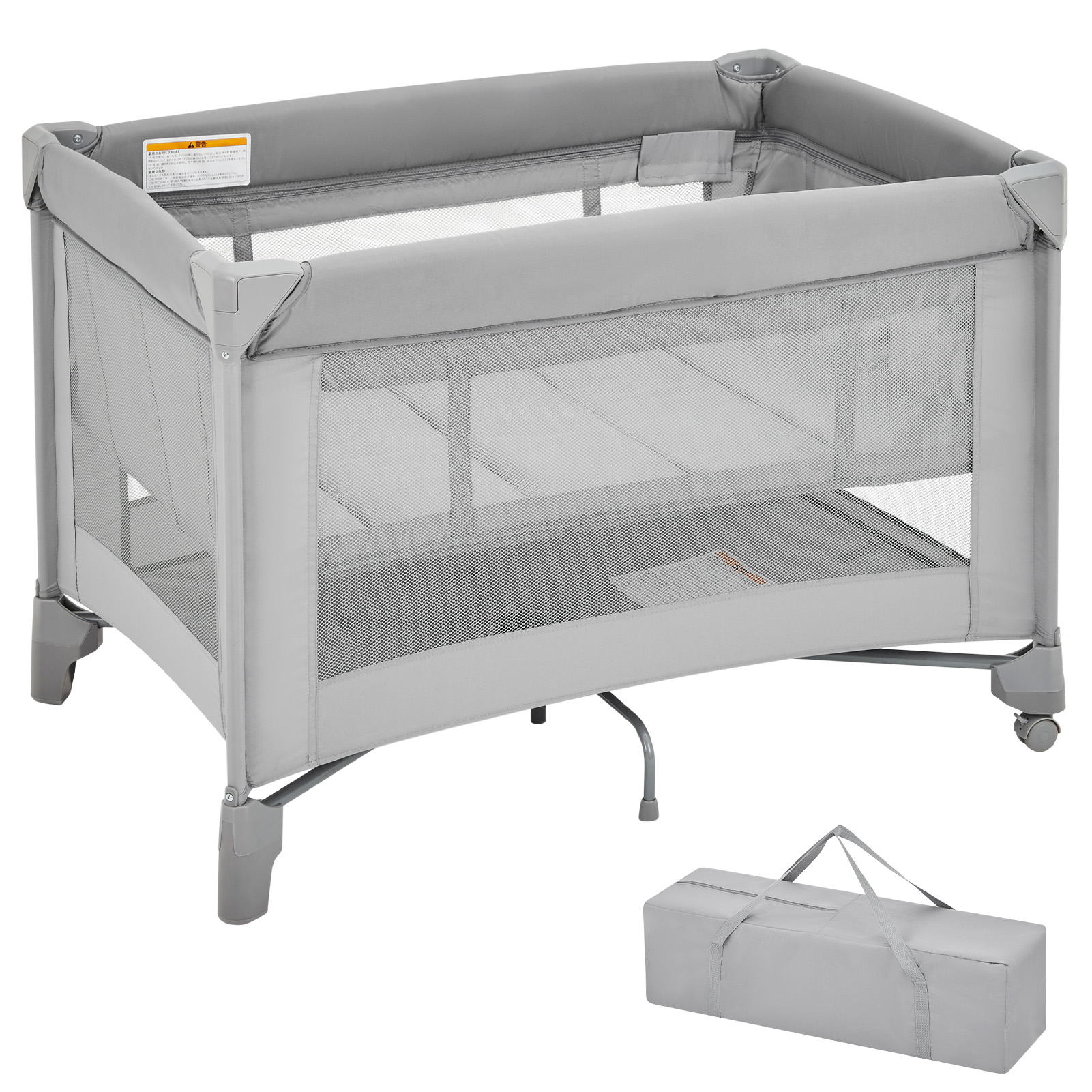 Thinkmax プレイヤード 折りたたみ 長く使える プレイヤード キャスター 持ち運び - 画像 (2)